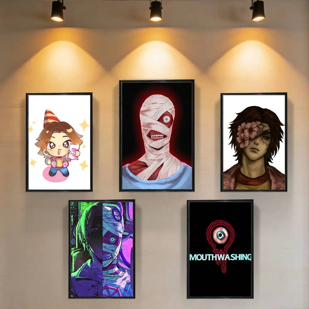 

Art M-Mouthwashing-ES Wall Art Anime Canvas Painting Poster For Living Room Decoration Picture Home Decor