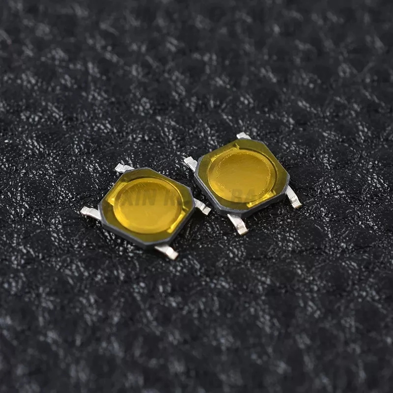 100PCS DC12V 50mA Membrane Switch 4x4x 0.8MM 4X4X0.8mm Tactile Push Button Switch Tact 4 Pin 4*4*0.8mm Switch Micro Switch SMD