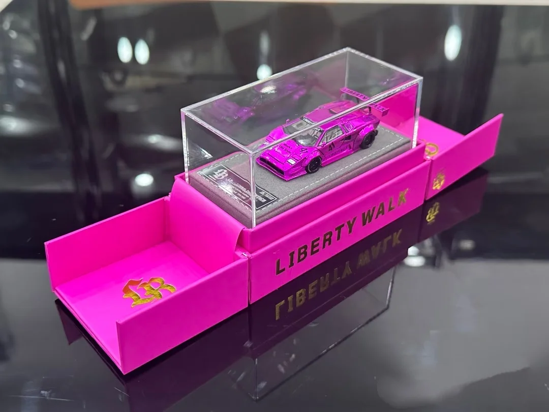 TOPART 1:64 2025APAxpo  PINK LBWK Countach Diecast Model Car Limited edition Collection