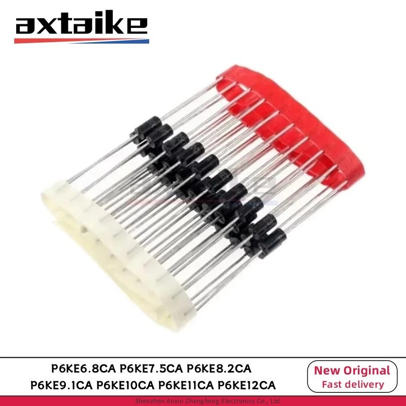 

50PCS P6KE6.8CA P6KE7.5CA P6KE8.2CA P6KE9.1CA P6KE10CA P6KE11CA P6KE12CA DO-204AC 600W Transient Voltage Suppression TVS Diodes