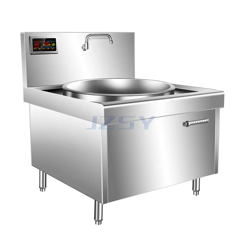 

12/15kw 380V Single Head Electromagnetic Large Pot Stove/Restaurant Large Burner Hob Induction Wok Cooker