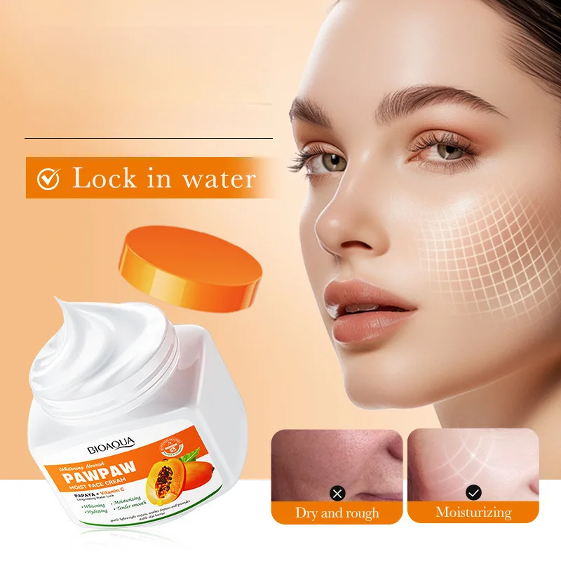 

Крем для лица с витамином С и папайей, отбеливающий увлажняющий крем для ухода за кожей