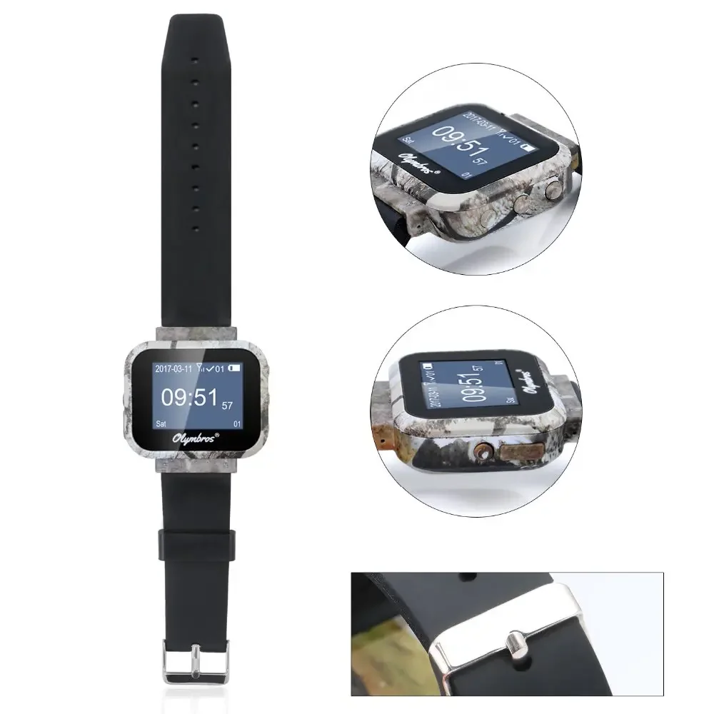 Olymbros Z3 IP54 Waterproof Infrared Trail Watcher Wireless Security Alarm System With 3 PIR Motion Sensor and 1 Receiver