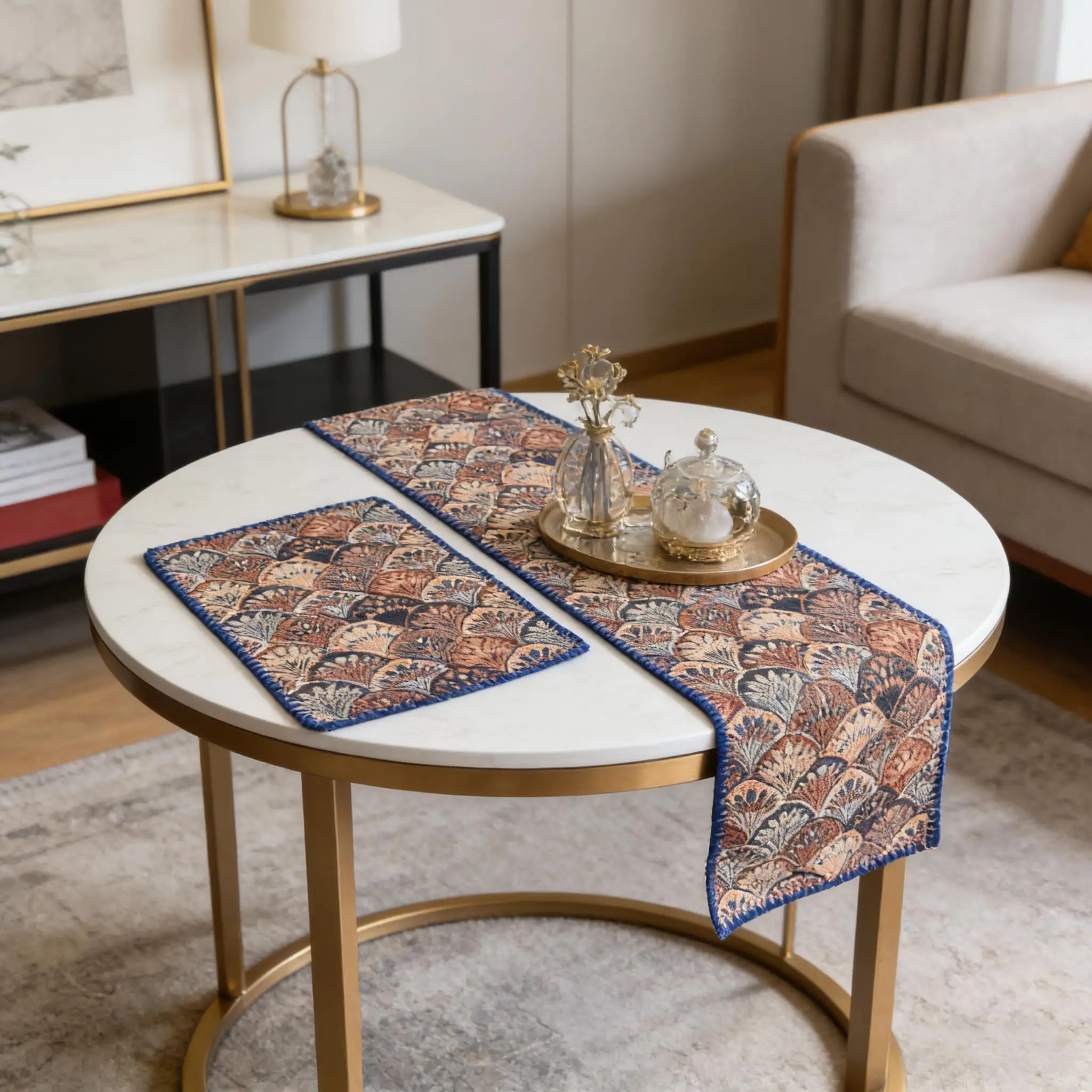 Modern Table Runner Linen Table Runner Nordic Cotton Material Table Runner for Dining Table, TV Cabinet，Center Table Decoration