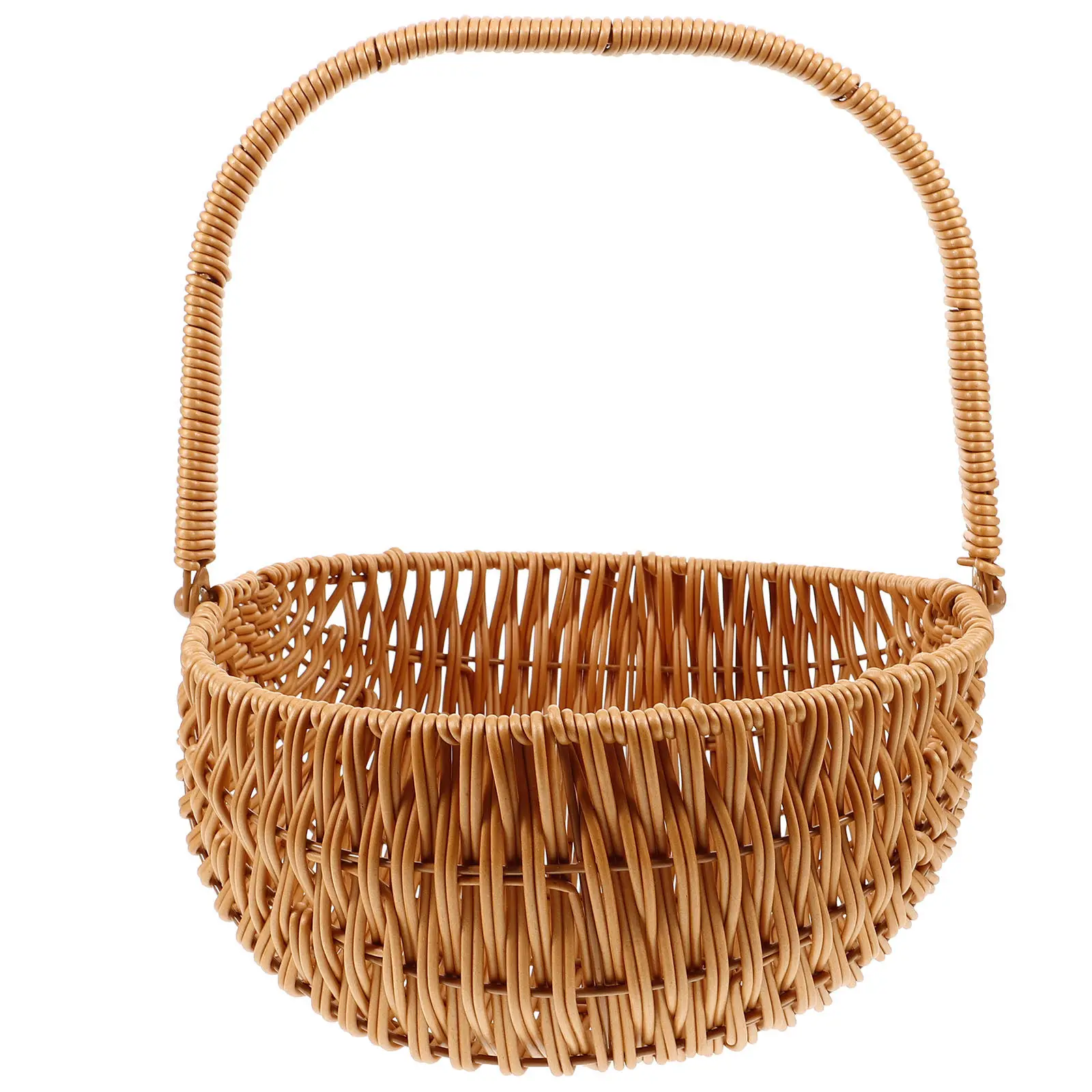 

Деревянная корзина для цветов в деревенском стиле, плетеная вручную из бамбука, для хранения, декора гостиной, спальни, офиса, свадеб и вечеринок