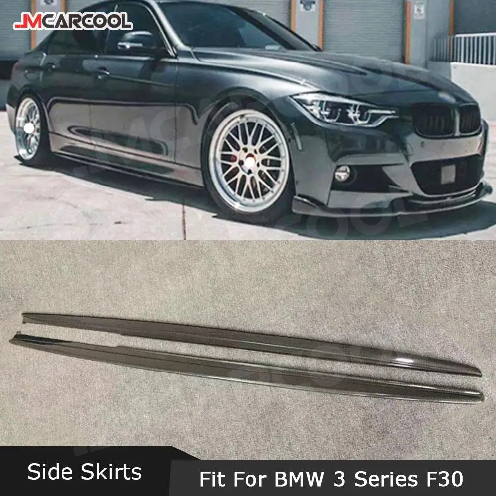 

JMCARCOOL Carbon Fiber Material Side Skirts Bumper Cover Protector For BMW 3 Series F30 2012-2018