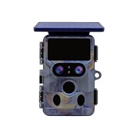 SunGusOutdoors 4K 48MP WiFi  Solar Powered Dual Lens Wildlife Trail Camera Trap with 13MP SONY Native Sensor App Setting