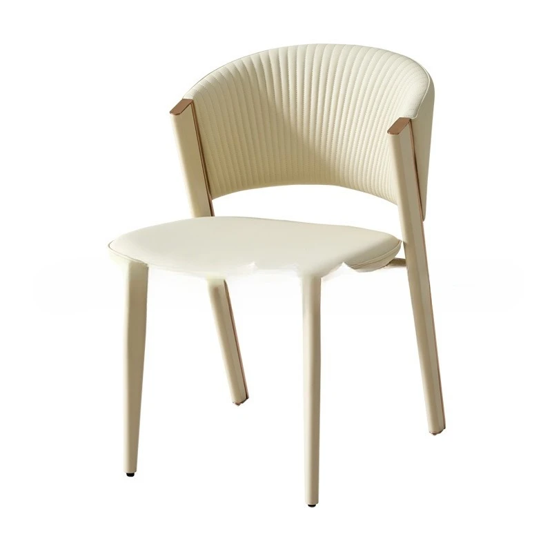 

Italian light luxury dining chair, modern simple backrest stool for home use