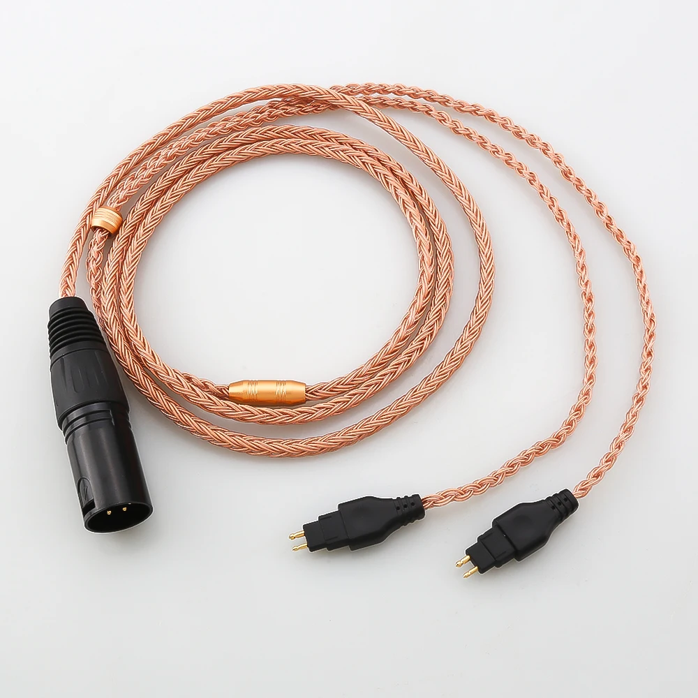 XLR 2.5mm 3.5mm Balanced 16 Core Copper OCC Earphone Cable For Sennheiser HD580 HD600 HD650 HDxxx HD660S HD58x HD6xx Headphone