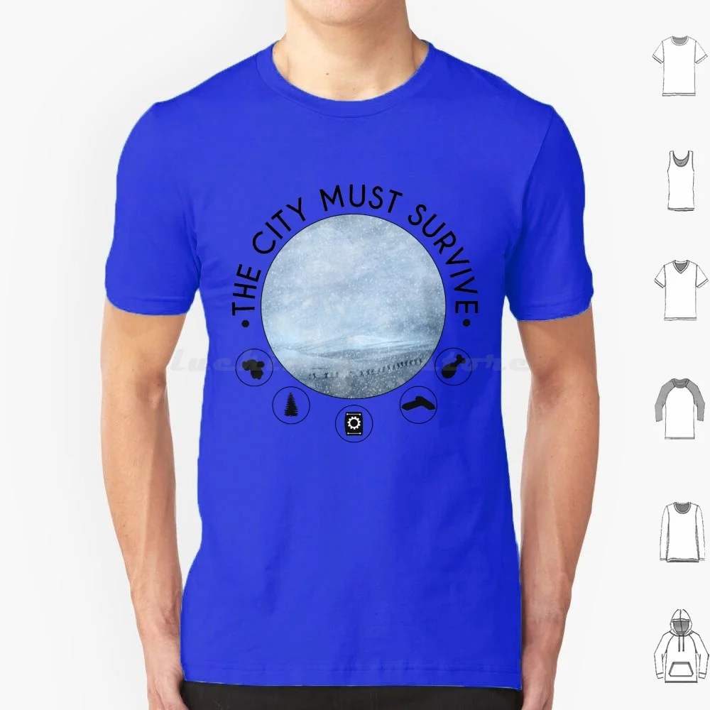 Оригинальная футболка в стиле «The City Must Survival», 100% хлопок