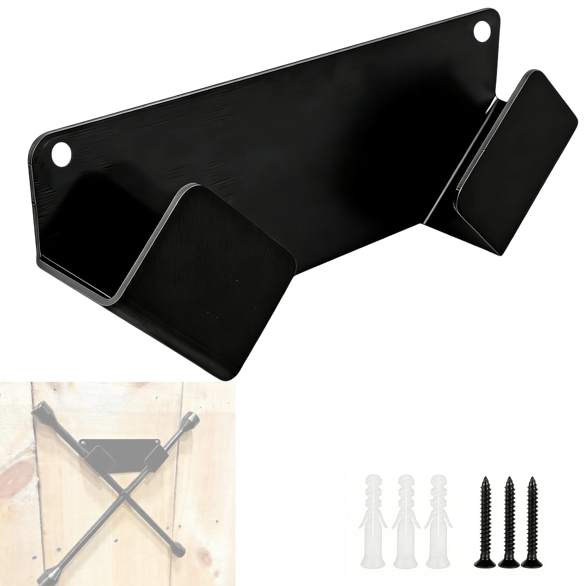 Soporte de Pared para Guardar Llaves de Neumáticos, Capaz de Almacenar Llaves de Neumáticos y Llaves Cruzadas