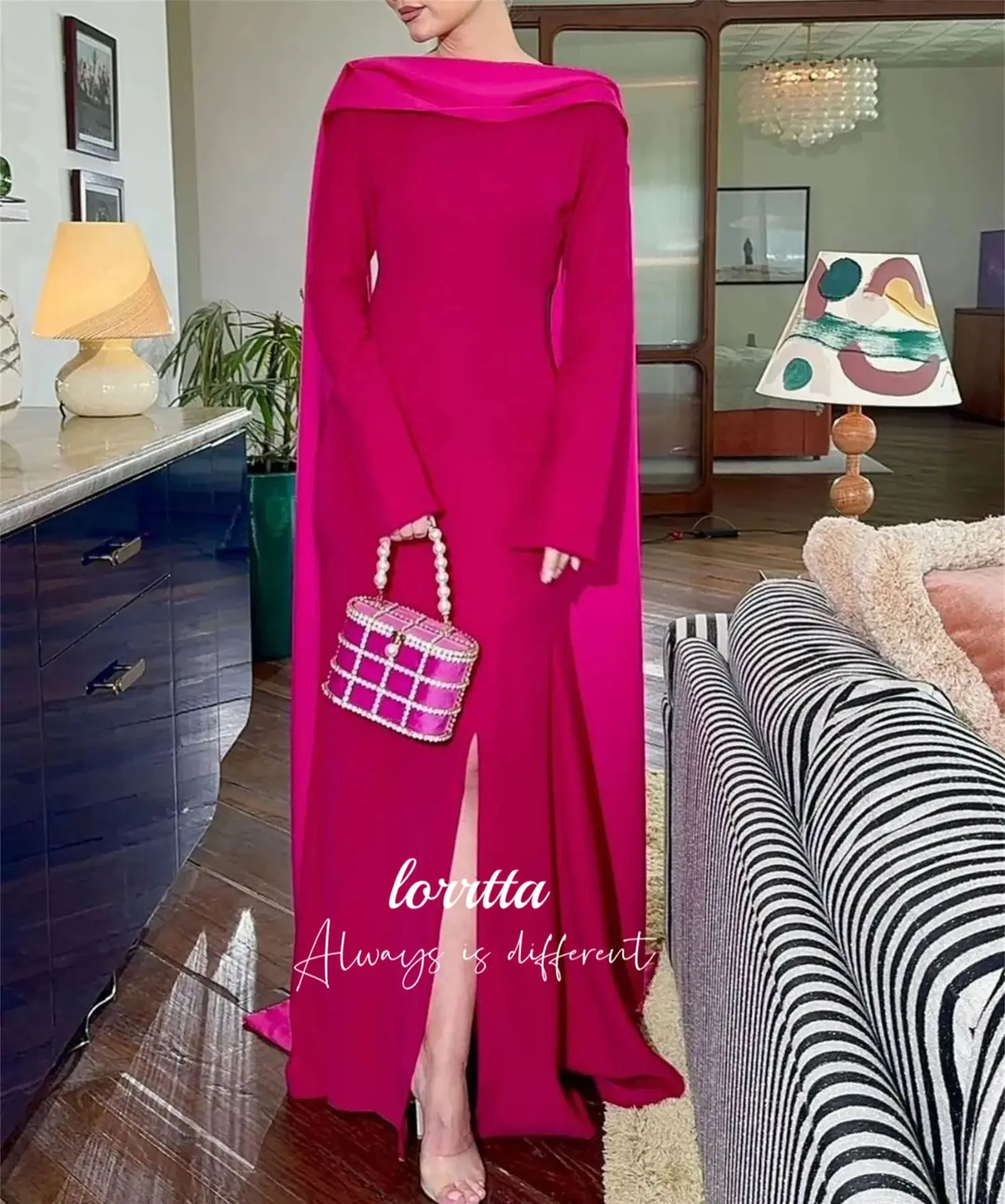 Grace Zeemeermin Luxe Avondjurk Parel Decoratie Elegante Feestjurken 2024 voor Trouwjurk Robe De Soiree Femmes Aangepast