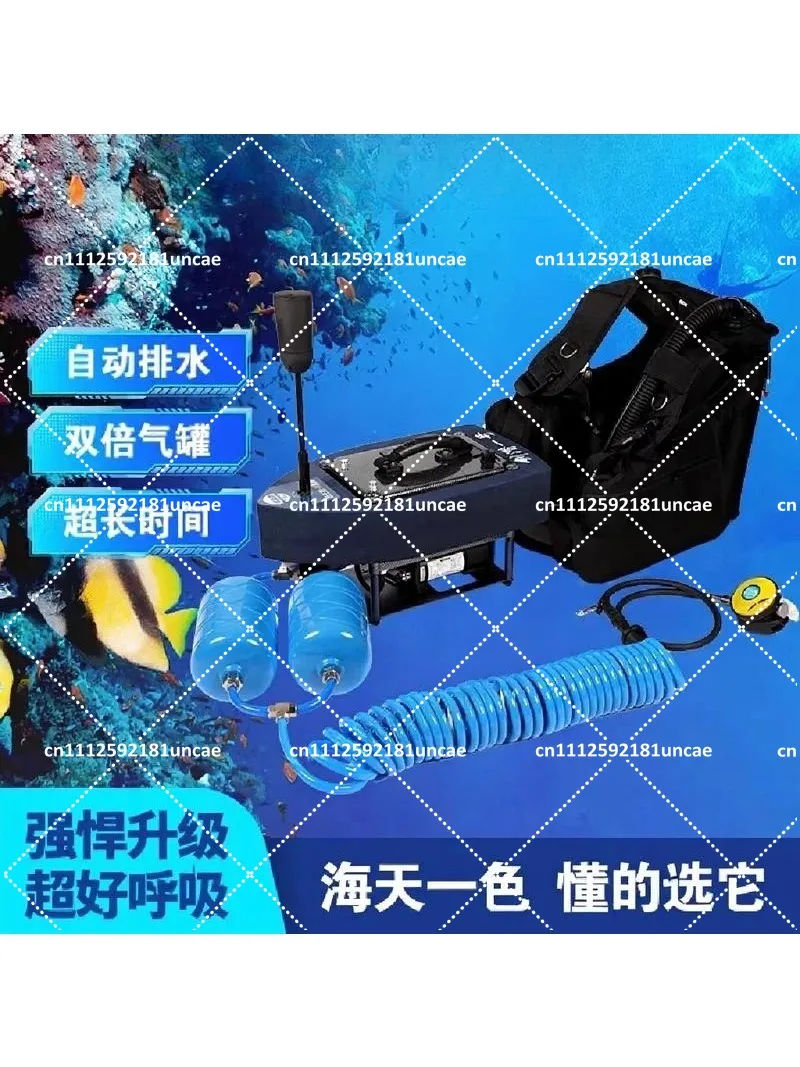 Underwater Snorkel Air Pump Portable Diving Cylinder for Breathing Support Fishing Gear