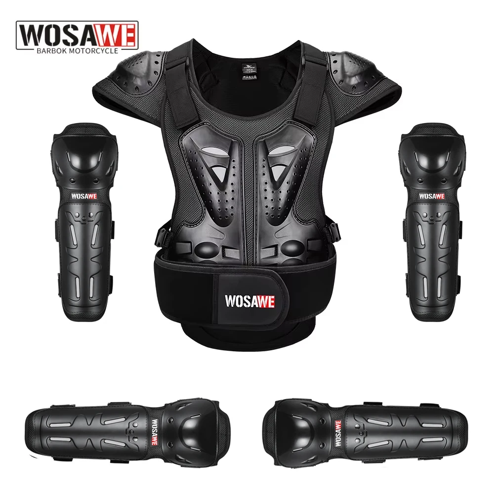 

WOSAWE Motorcycle Jacket Men Full Body Armor Breathable Clothes Jackets Motocross Racing Riding Protection Armor
