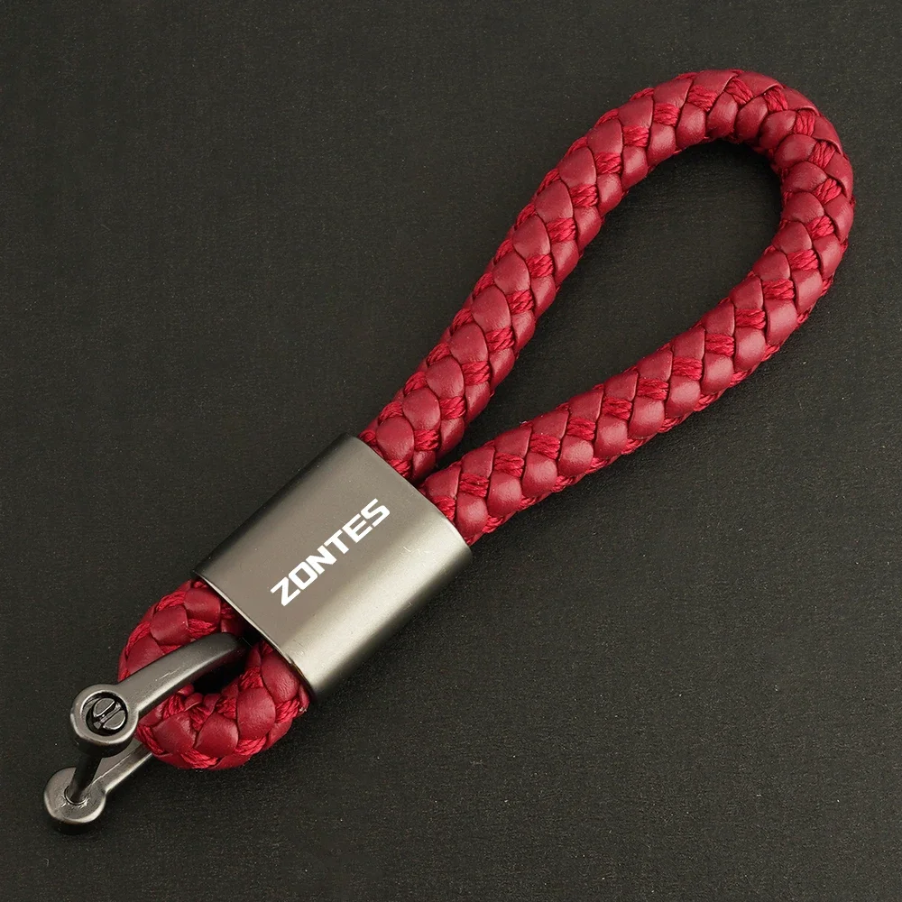 Untuk Zontes G1 125 ZT125 G1 ZT125U ZT 125 U ZT 310R 310X ZT310R Gantungan Kunci Tali Kepang Sepeda Motor Gantungan Kunci Logam dengan Logo Zontes