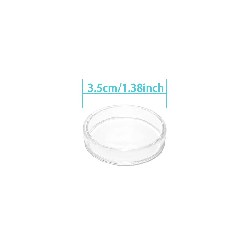 90/75/60/35mm Petri Bacterial Culture Dish Borokrzemian Glass Dish Lab Supplies Feeder Tray Round Container — zdjęcie produktu 6