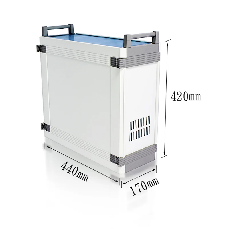 Desktop Sheet Metal Enclosure Box Fabrication OEM ODM Customized Industrial Charger Cabinet Dc Power Supply Panel Housing