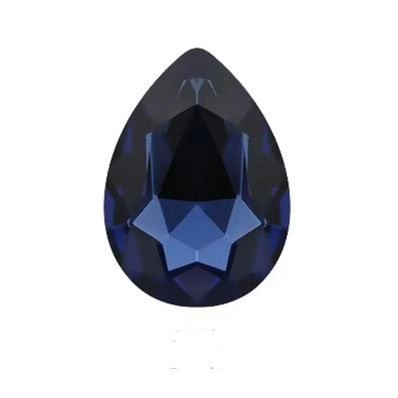 Glass Crystal Chinese Cymbidium colors Waterdrop water drop teardrop shape Glue on rhinestone beads handicraft Photo frame diy