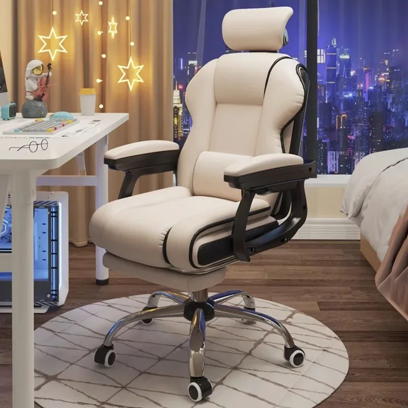 Office Chairs Dresser Chair Student Gamer Pc Game Special Stool With Wheels Vanity Computer Posture Correction Portable Leg Rest