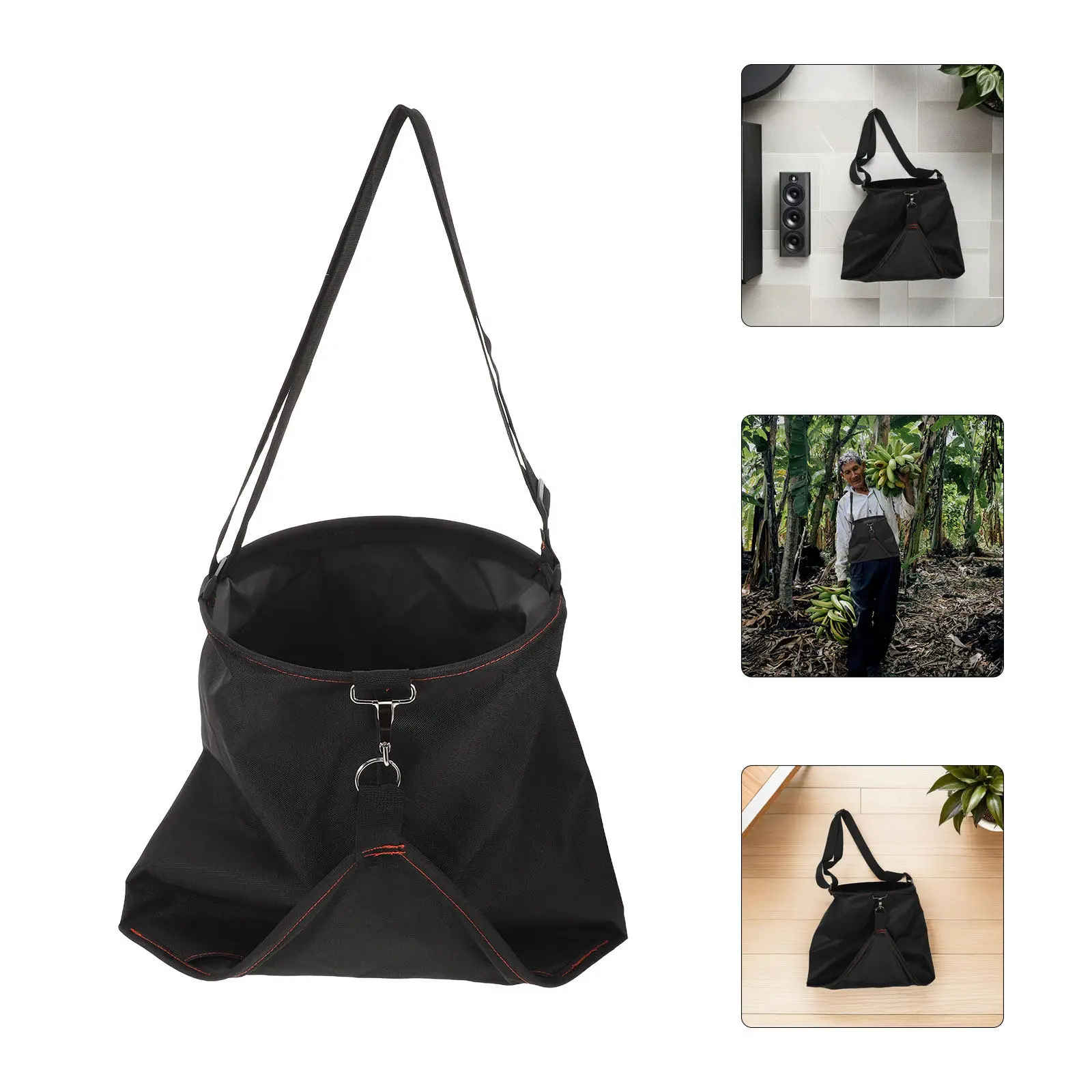 

Waterproof Fruit Picking Bag Oxford Cloth Adjustable Belt Garden Apron Large Harvest Pouch Outdoor Orchard Vegetable Picking
