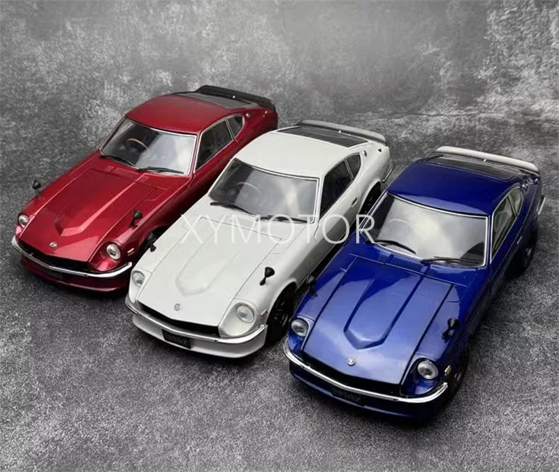 KYOSHO 1/18 For NISSAN Fairlady Z 240Z Demon Diecast Model Car Red / Blue / White Toys Gifts Display Hobby Ornaments Collection