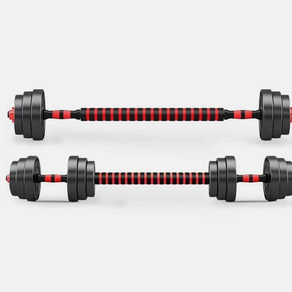 Set Batang Dumbbell Tahan Lama Konektor Dumbbell Batang Penghubung dengan Mur untuk Latihan Barbel Profesional dan Penggunaan Pribadi Yoga matt