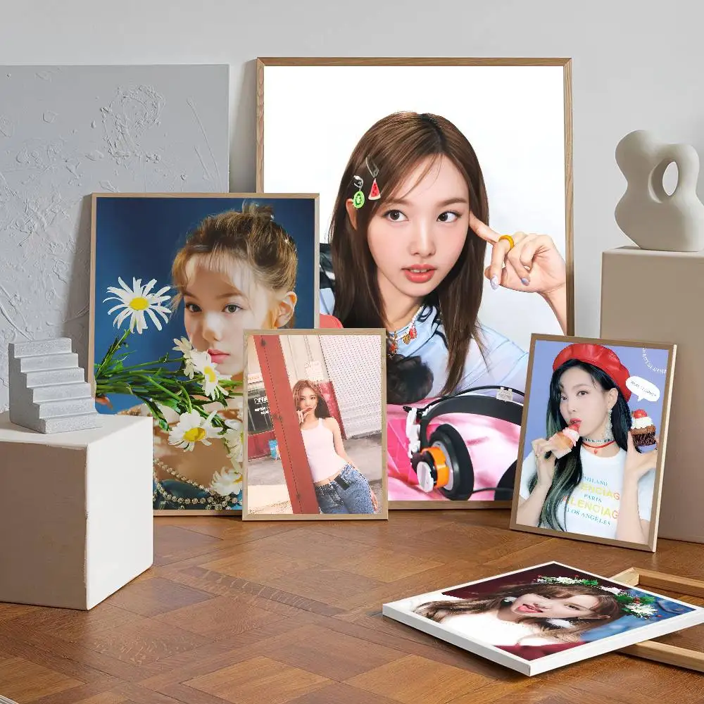 Singer N-Nayeon  Poster Self-adhesive Wall Mural Art Waterproof Sticker For Bar Room Decor High Quality Print Gift