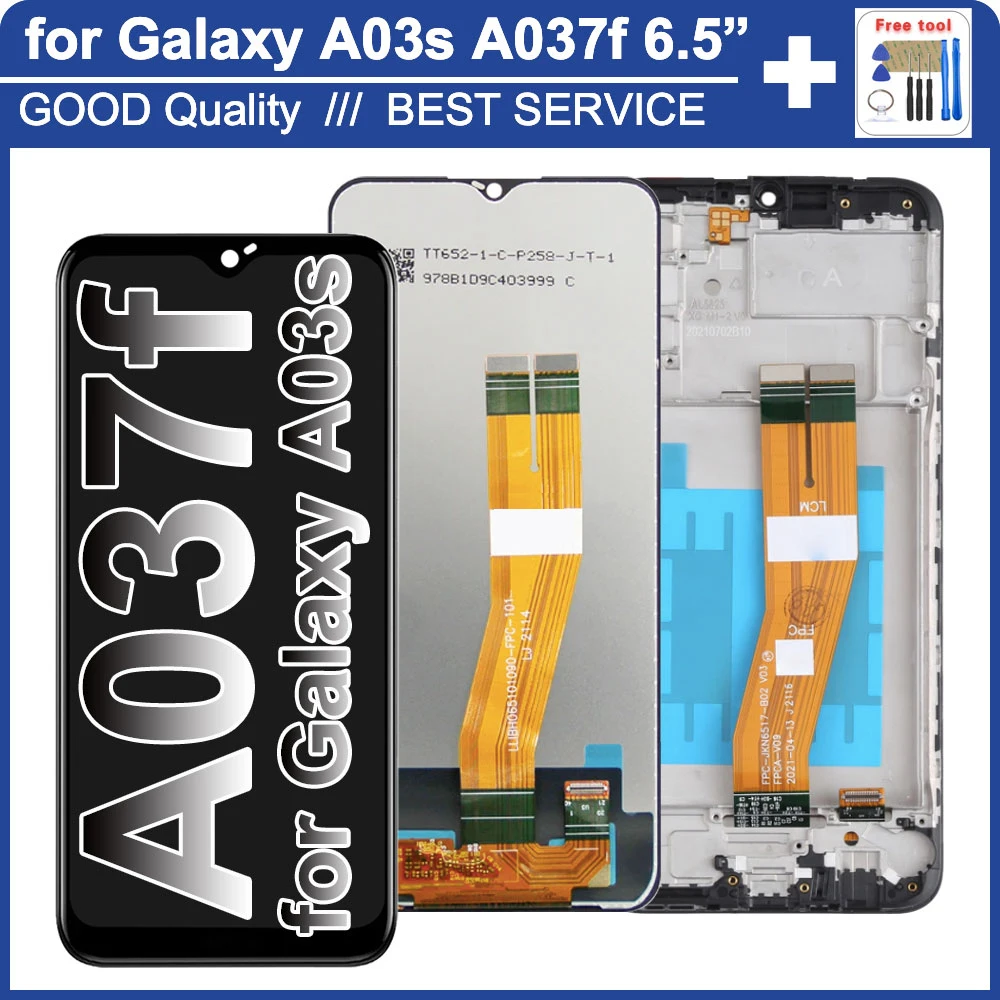 

6.5'' A03s Screen for Samsung Galaxy A03s SM-A037F A037F/DS Lcd Display Touch Screen Digitizer For Samsung A03s Screen Display