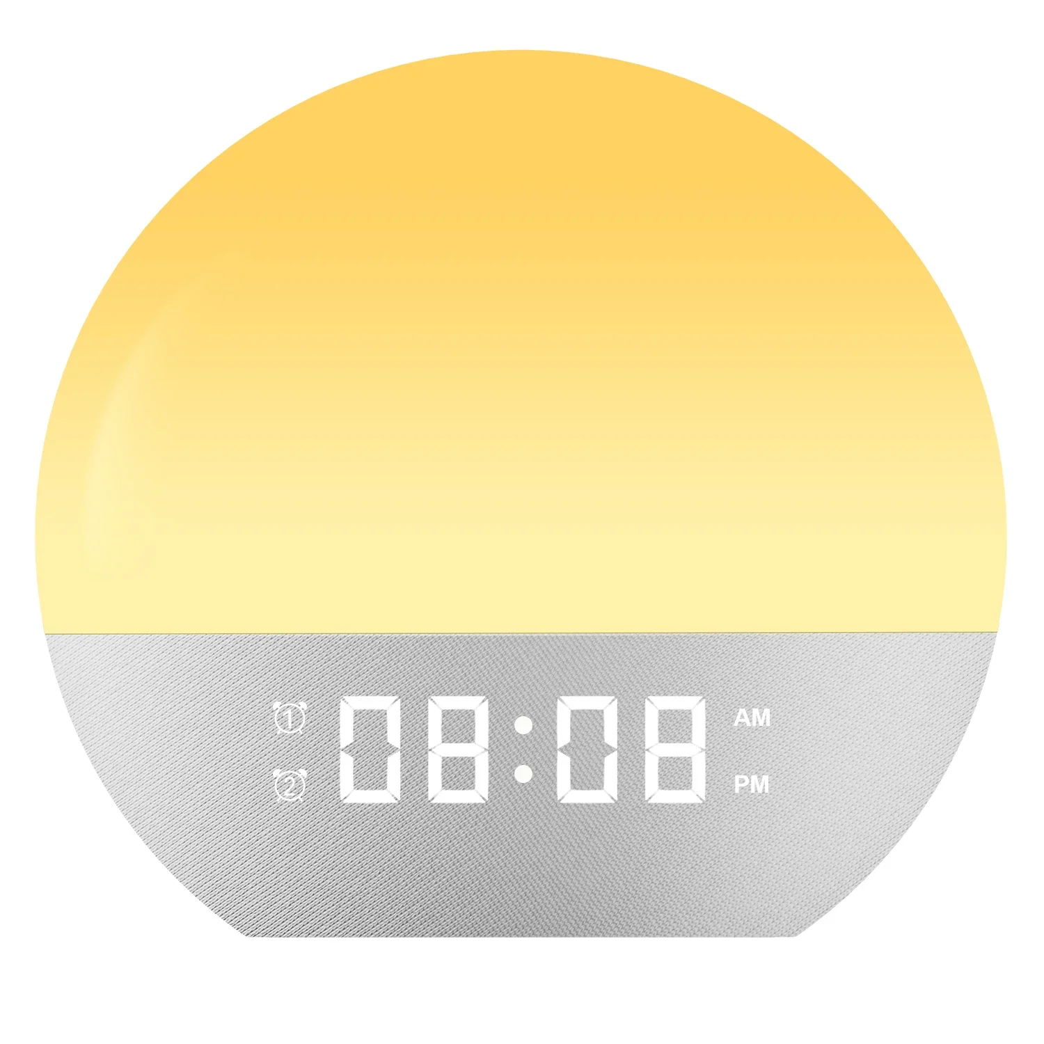 Wake up Light Sunrise Alarm Clock for Kids, Heavy Sleepers, Bedroom, with Sunrise Simulation, Sleep Aid, Dual Alarms, FM Radio