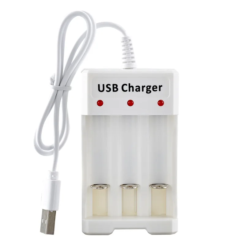 Universal 3/4 slots USB Output Battery Charger For AA / AAA Rechargeable Battery Quick Charge Adapter Power Accessories