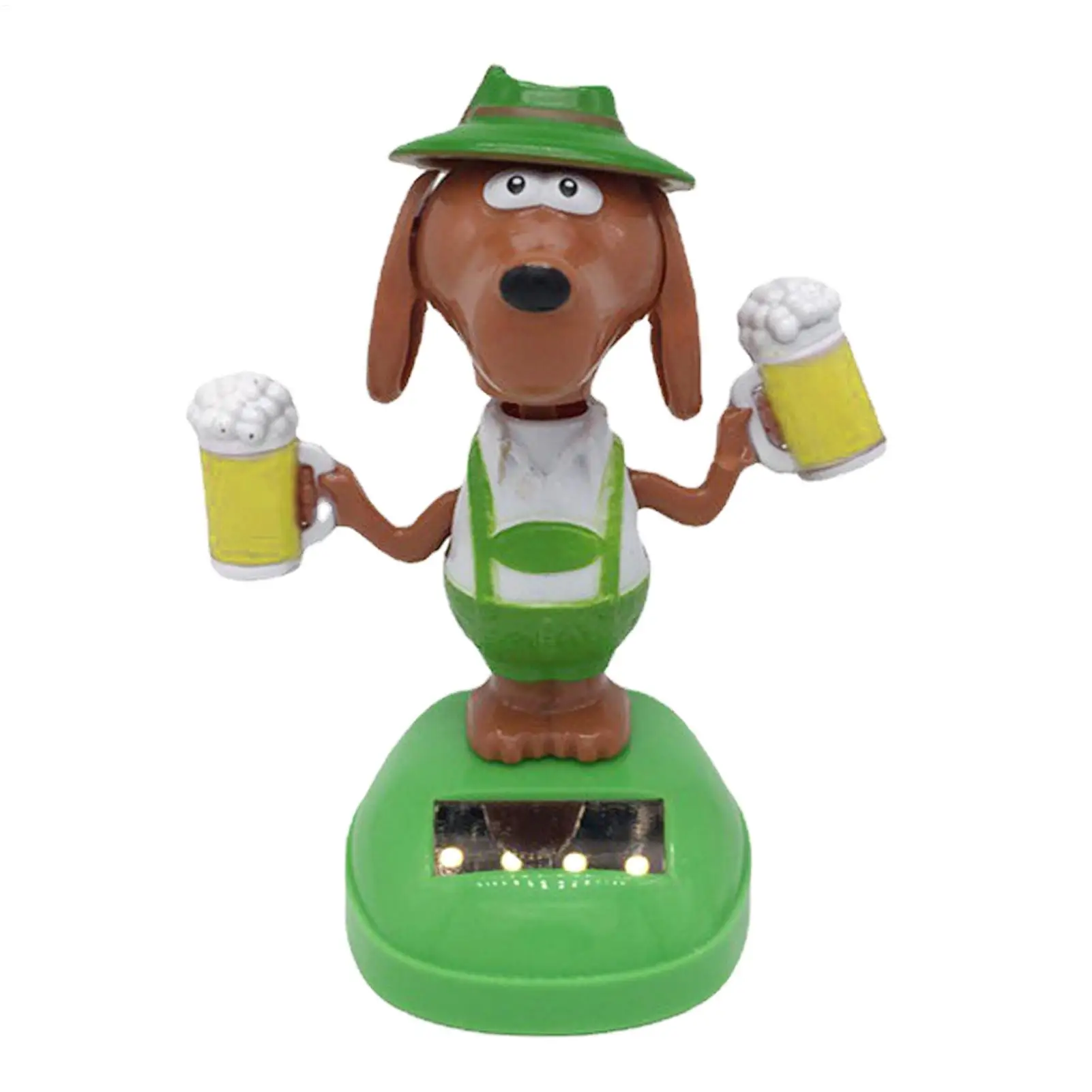 Solar Dashboard Doll Cute Dog Swinging Animated Dancer Toy Solar Dashboard Doll Car Decorative Swing Toys for Car Ornament