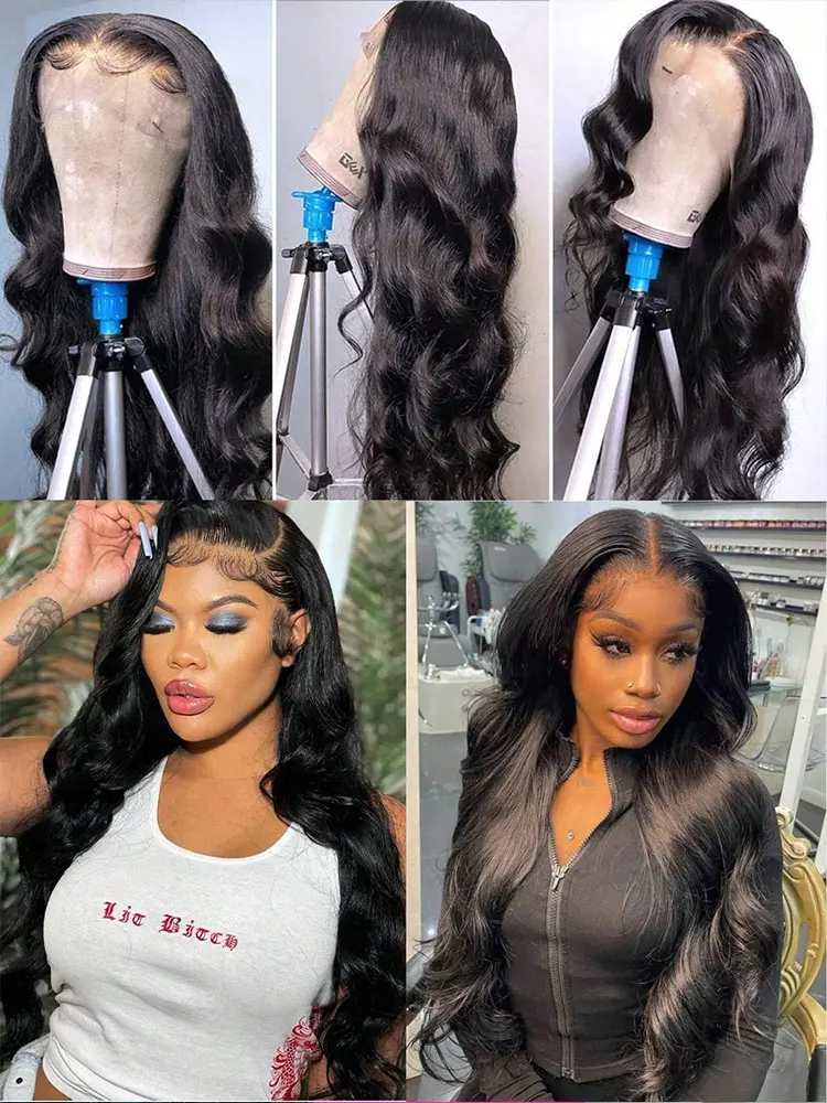 40 بوصة الدانتيل الباروكات أمامي الشعر البشري 13x4 13x6 فضفاض موجة عميقة البرازيلي الشعر البشري الدانتيل الجبهة الباروكات قبل قطعها شعري طبيعي