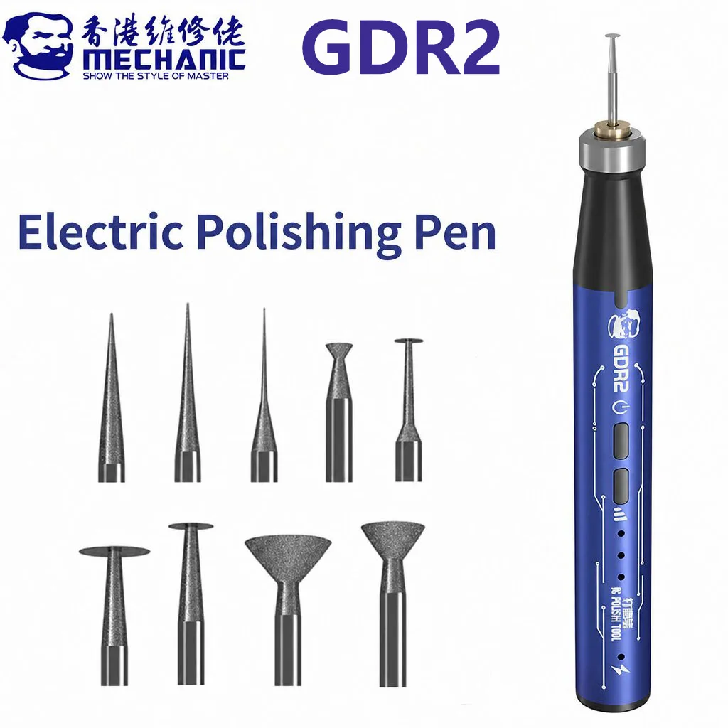 

MECHANIC GDR2 Multifunctional Polishing Pen for Mobile Phone Repair Electric IC Chip CPU Drilling Cutting Engraving Polisher
