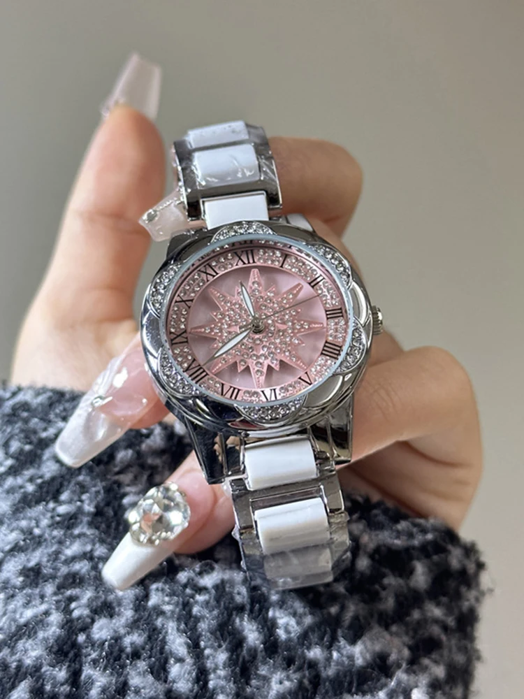 Orologio da polso in ceramica Orologi al quarzo da donna Orologio di moda di bellezza Orologio Drop Shipping