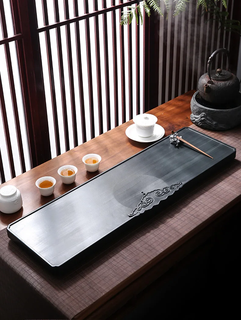 Huangting صينية الشاي اليشم مكتب المنزل الحجر بأكملها لإنشاء طاولة شاي حجرية بسيطة للاستخدام المنزلي