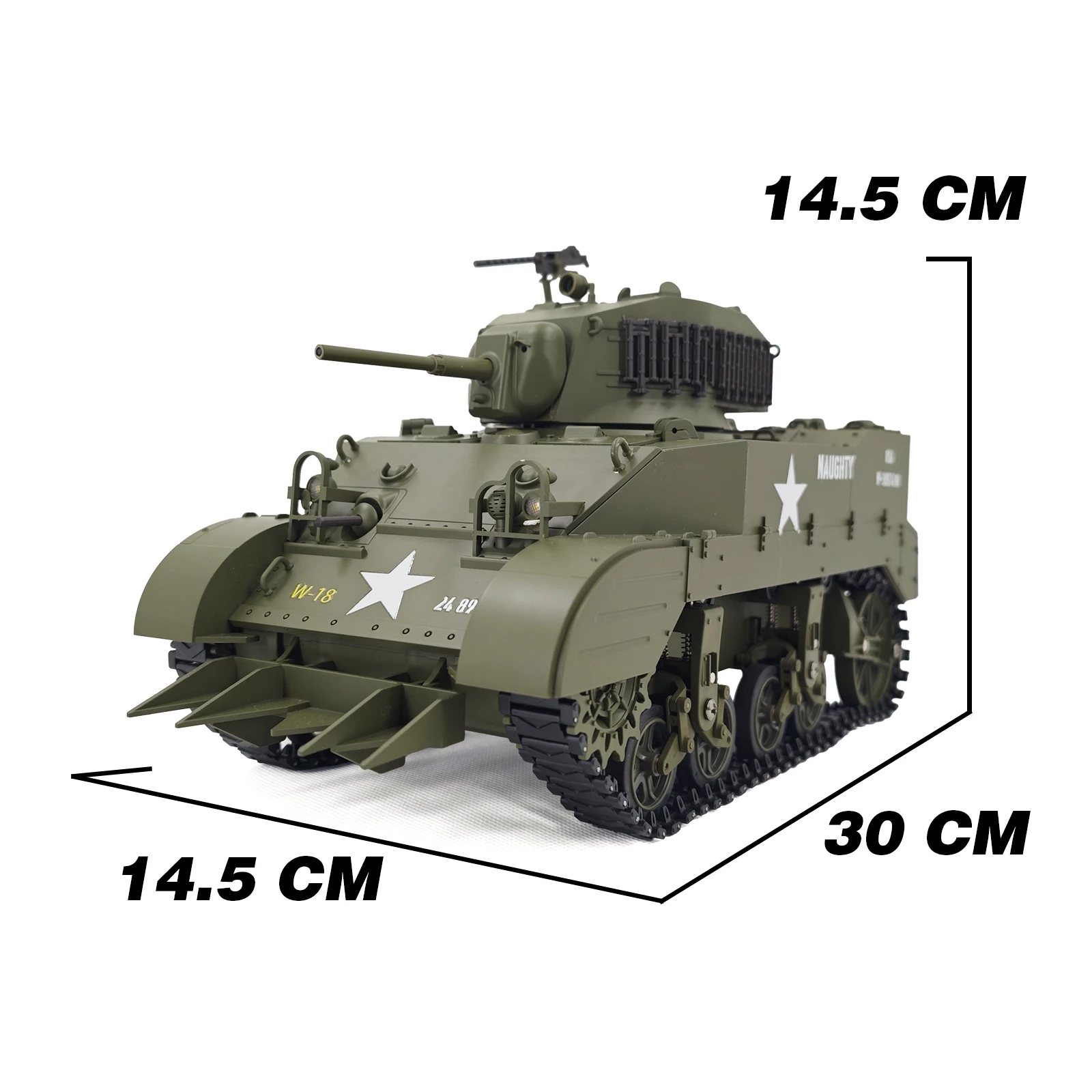 COOLBANK U.S.A Stuart Light Tank M5A1 Pojazdy wojskowe Czołg 1/16 Szybki czołg RC Drift Cars hobby Czołg bojowy Model Zabawki 14+