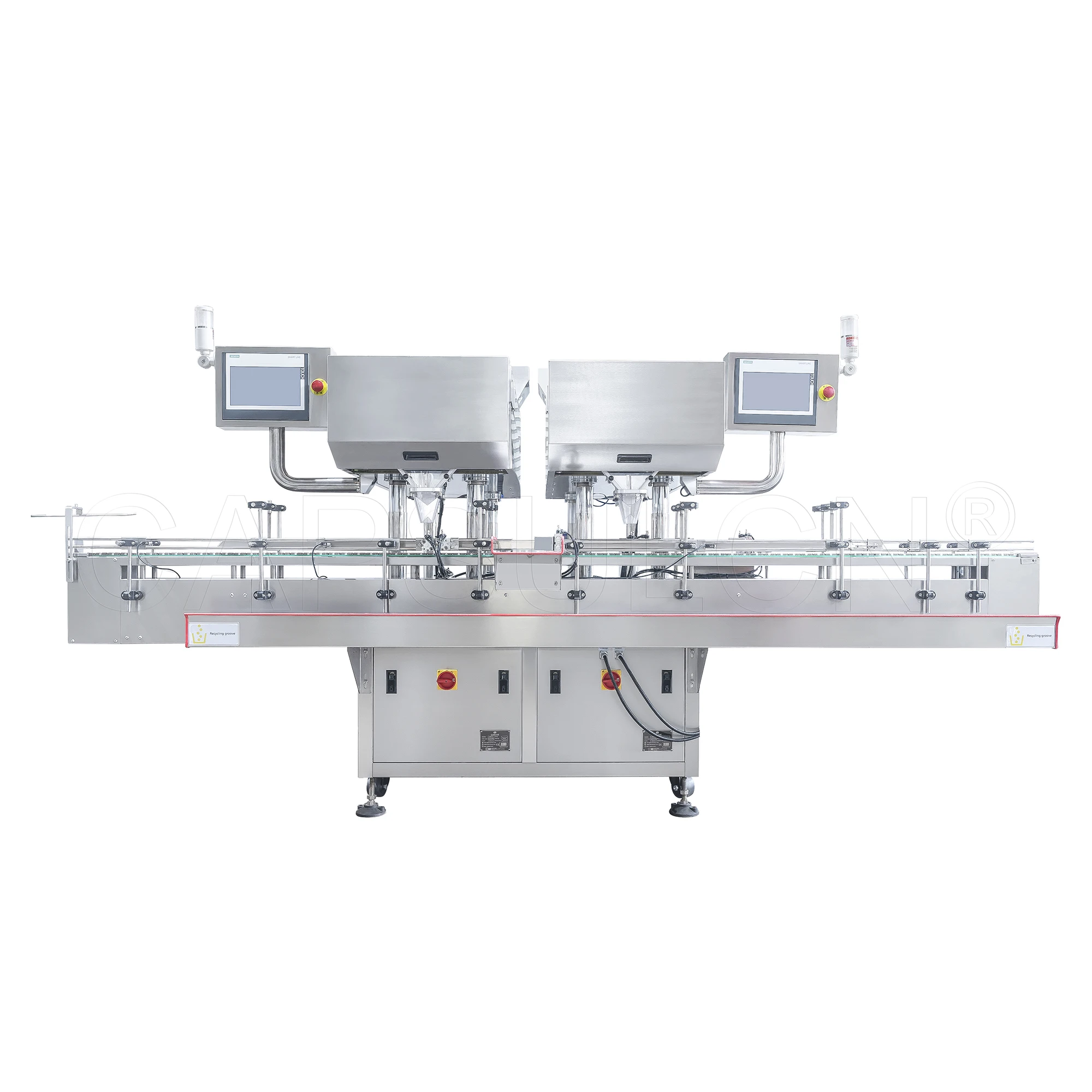 Fully automatic powder filling line