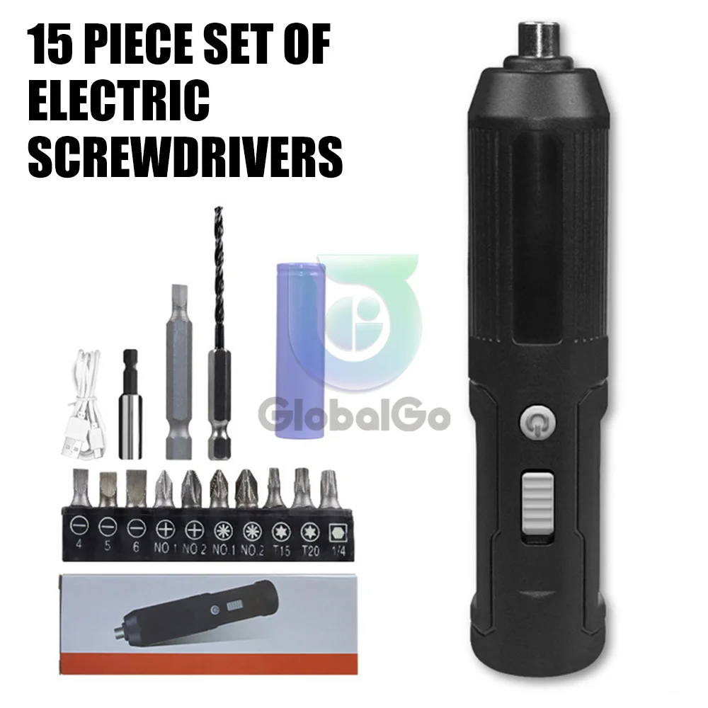 

Mini Cordless Electric Screwdriver High Torque Screwdriver Set Power Tools Set Rechargeable Multifunctional Electric Screwdriver