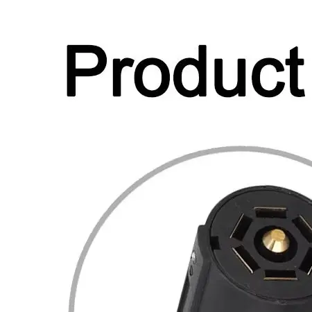 US to EU Trailer Light Converter Adapter for 7 Way Blade Socket Connecting US Vehicles to European Trailers with Dust Cover