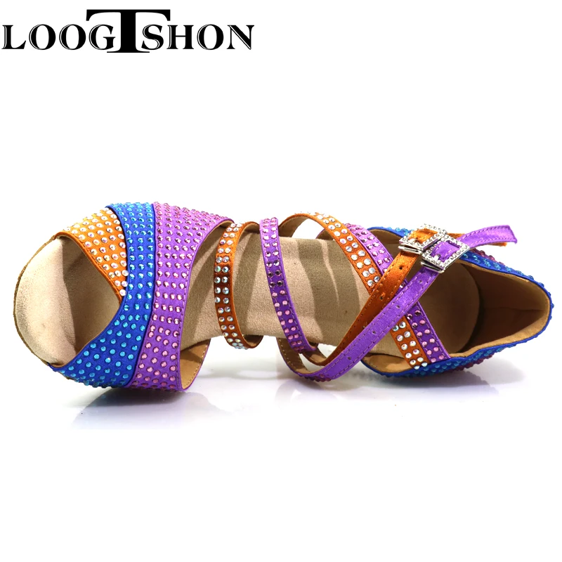 Loogtshon, zapatos de mujer 2020, zapatos de baile latino para mujer, zapatos de baile latino de 10CM de tacón alto, zapatos de baile suaves de