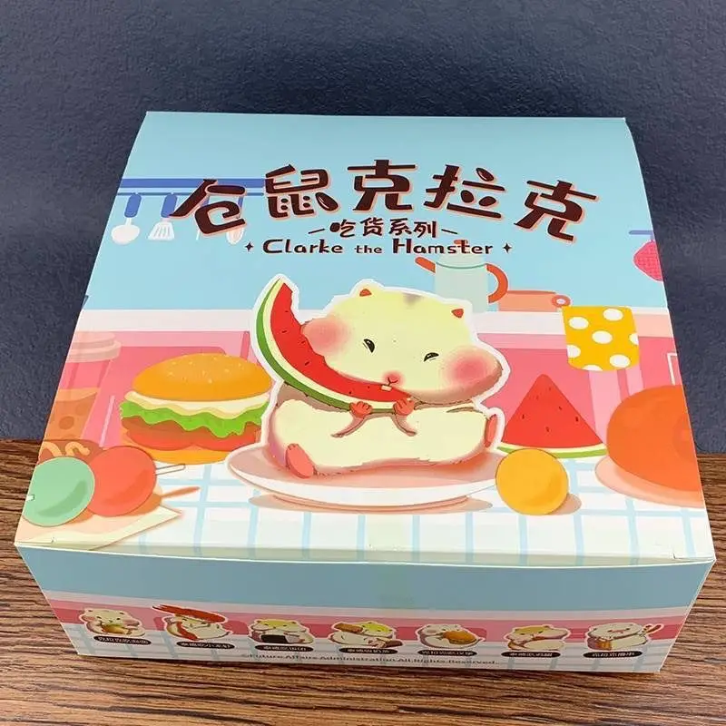 

Очаровательная серия хомяков Clark Foodie, слепая коробка, модный праздничный подарок для девочек, кукла, игрушка, украшение автомобиля, миниатюрная коллекционная фигурка