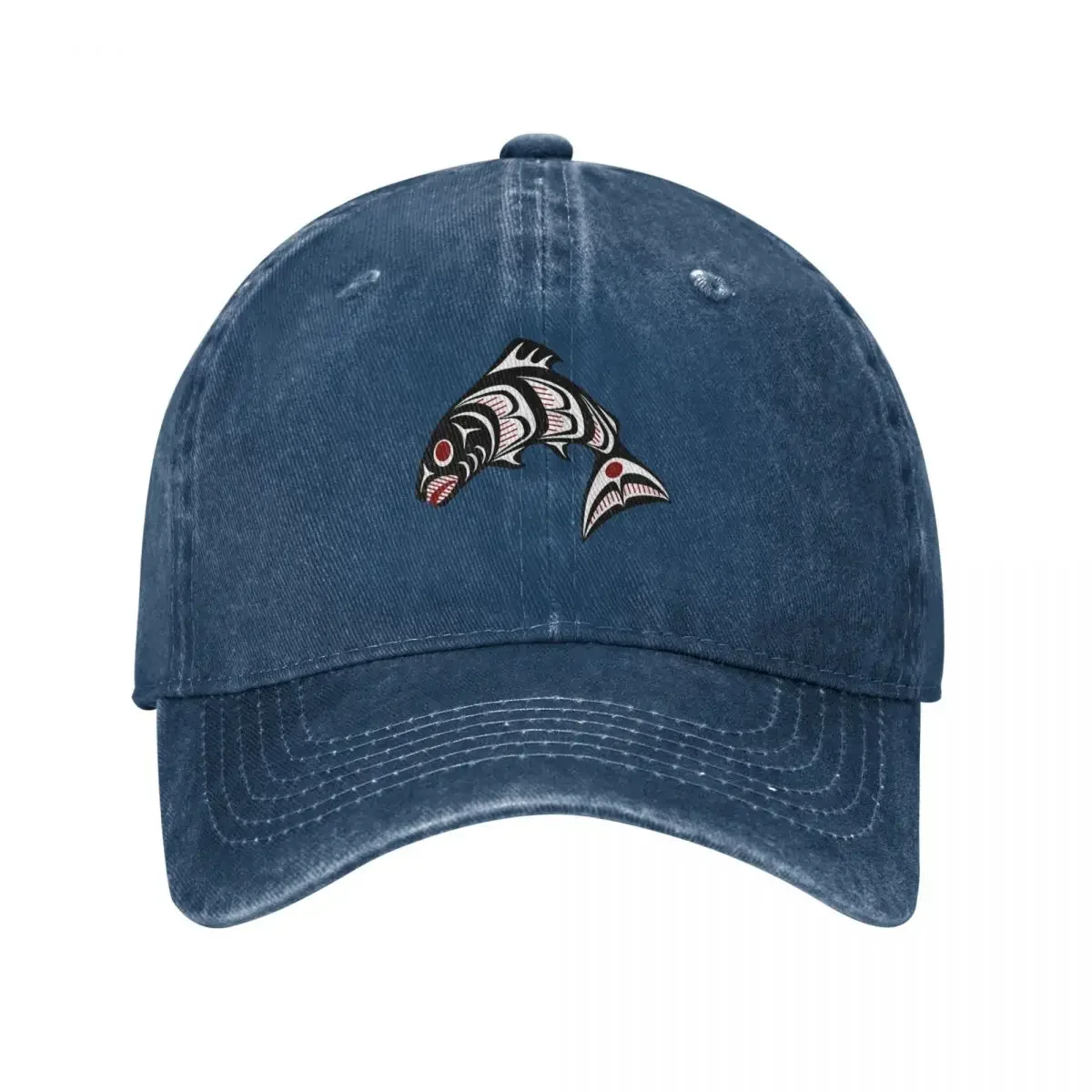 Northwest Pacific coast Haida art Salmon Baseball Cap Sun Hat For Children Luxury Man Hat Hat men Luxury Man Women's