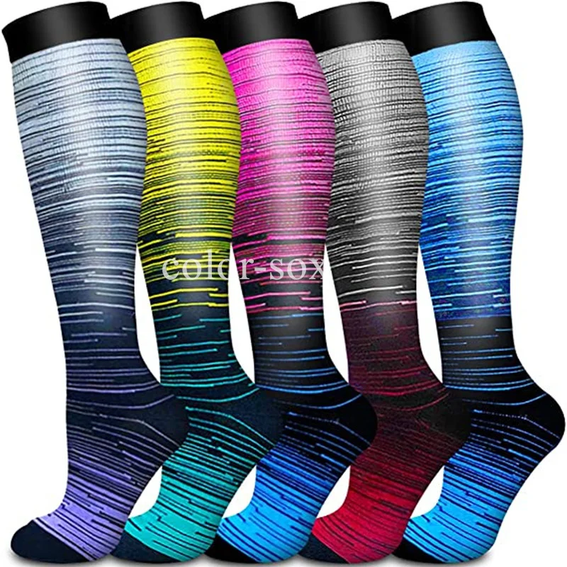 New Compression Socks Women And Men Stockings Best Medical Nursing Socks Basketball Golfs Tube High Comression Socks Sport Socks