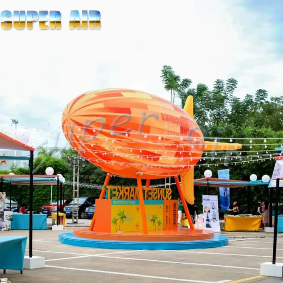 Business-Anpassung, aufblasbares aufblasbares Weltraumschiff-Spielzeug mit Beleuchtung für Aktivitäten