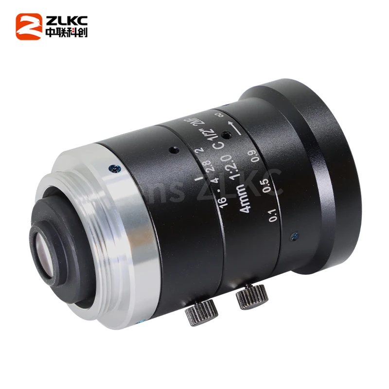 Wide-angle 4mm C Mount camera lens 1/2inch 2MP wide-angle lens F2.0 manual iris HM0420MP2 for machine vision cameras