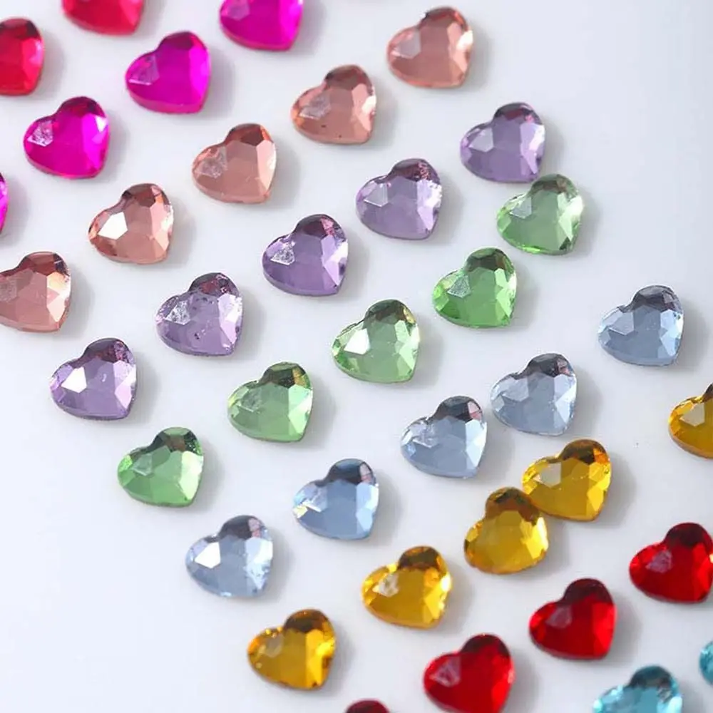 20/50Pcs Mini Love Heart decorazioni per unghie gioielli per unghie decorazioni per Manicure 3D Nail Art trapani strass per unghie