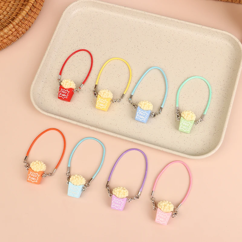 1/12 Mini domek dla lalek torba na popcorn torby Crossbody lalki wisząca dekoracja śliczne pluszowe Labubu lalka Decor akcesoria zabawki dla dzieci