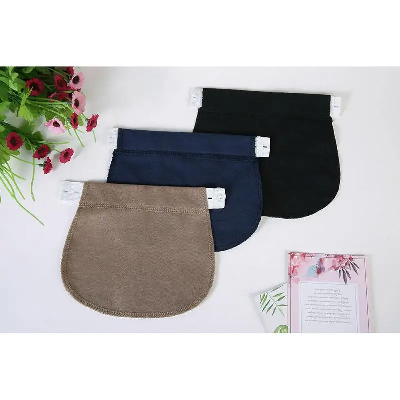 Maternity Pants Waist Extender Adjustable Fabric Pant Extender Button Extenders Elastic Waistband Extender for Pregnancy Women