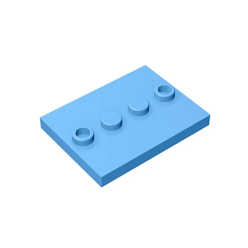 Gobricks GDS-980 Tile, Modified 3 x 4 with 4 Studs in Center compatible with lego 88646 17836  DIY Educational Building Blocks