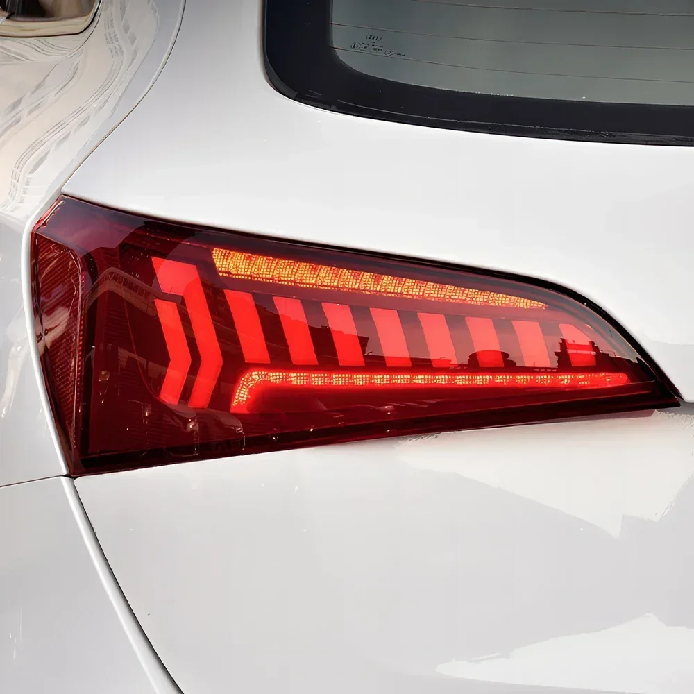 For Audi Q5 2008-2018 Auto Rear Back Lamps Assembly Upgrade Q7 Style LED Dynamic Flicker Signal Car Tail lights Accessories